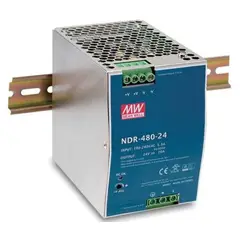 MEAN WELL - Fuentes de alimentación en carril DIN 480W 24VDC 20A Industrial Din Rail