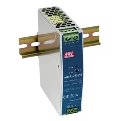 MEAN WELL - Fuente Riel DIN 75W 12VDC 6.3A In 90-264VAC