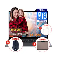 CHUWI - Combo Laptop CHUWI CoreBook X CWI570 Intel Core i9 16GB RAM 1TB SSD 14 QHD + Funda + Mouse + Audifono