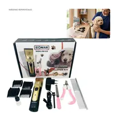 GENERICO - Kit de Corte de Pelo para Mascotas Sonar SN-230 Máquina 11 Piezas