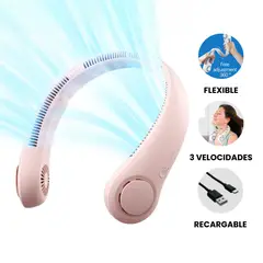 OEM - Ventilador de Cuello Portátil Recargable - Rosado