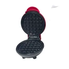 GENERICO - Waflera Eléctrica Compacta Antiadherente Color Rojo para Desayunos