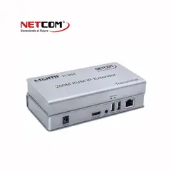 NETCOM - KIT EXTENDER KVM IP HDMI X UTP 200 METROS ULTRA HD FULL HD NETCOM