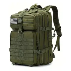 GENERICO - Mochila Hombre Militar Impermeable Táctico Laptop Usb Audio Verde