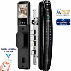 VLASS TECH - Cerradura Inteligente con Reconocimiento Facial y Videoportero integrado +  asesoría de instalación