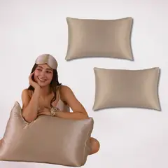 SENSA SILK - Funda de almohada de seda pack de dos