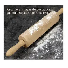 OEM - Rodillo de Madera Natural para Masas - Diseño Ergonómico