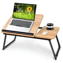 INSPIRA MARKET - Escritorio Plegable para Laptop Mesa Portátil Multifuncional