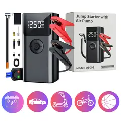 SEISA - Arrancador de Bateria Auto Inflador de Llanta Carro Scooter Bicicleta Pelota  Linterna LANTUN