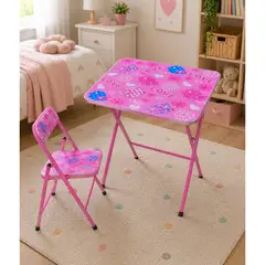 GENERICO - Mesa y Silla Infantil Escritorio para Niños Niñas Diseño Creativo Moderno  190355