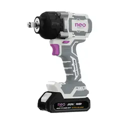 NEO - Llave de Impacto BL 20V 1000 Nm + Batería 4.0 Ah + Cargador