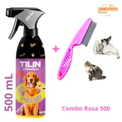 PLOP - ANTIPULGAS TILIN x 500mL + PEINE ANTIPULGAS ROSA