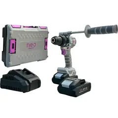 NEO - Taladro 20V Neo + 2 Bat 4Ah + Carga. + Maleta T1211020K2-4