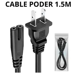 OEM - Cable De Poder Tipo 8 Para Computadora 1.5 Metros