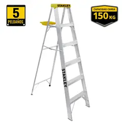 STANLEY - Escalera tipo tijera de aluminio 5 peldaños Stanley