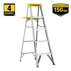 STANLEY - Escalera tipo tijera de aluminio 4 peldaños Stanley