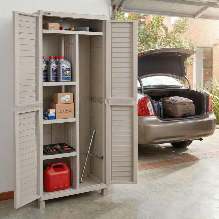Estantería Gabinete Armario Organizador 5 Bandejas Beige RIMAX