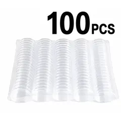 GENERICO - CAPSULA O CONSERVADOR DE MONEDAS DE COLECCION  100 PIEZAS SIN ESTUCHE 30MM