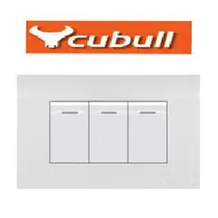 CUBULL - CONMUTADOR TRIPLE COLOR BLANCO MARCA CUBULL MODELO A3-010