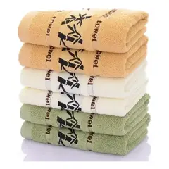 EVERSO - Pack 6 Toalla De Baño Fibra Bambú De Lujo Absorbente Grueso