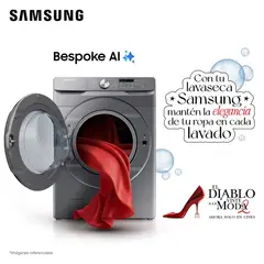 SAMSUNG - Lavaseca Samsung EcoBubble 20KG12KG Plateada WD20T6000GPPE