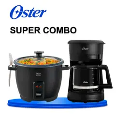 OSTER - Olla arrocera Oster - CKS TRCB10DFBLK-053 1.8 L + Cafetera 5 Tazas Negra Oster /