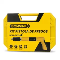 GENERICO - Pistola Profesional Remachadora Para Clavos Fulminantes de acero + Maletín Full Accesorios Bomvink