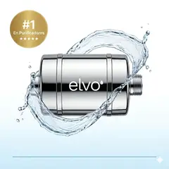 ELVO - Filtro Purificador Ducha elvo - pH Alcalino Mineralización - Para toda ducha - Skincare