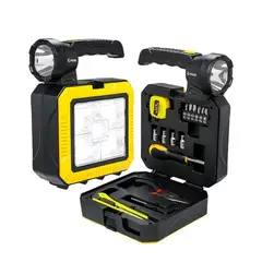 KNUP - Linterna Multifuncional Recargable Con Kit de Reparación