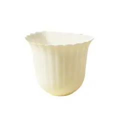 INSPIRA - Macetero de Plástico Forma de Flor 15 cm Alto
