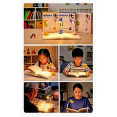 GENERICO - LUZ DE LECTURA LED PÀCK X2 LUZ CÁLIDA CON CLIP DEER HOME COLLECTION COLOR AMARILLO 3 PILAS EXTRA