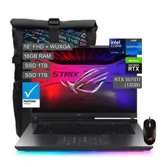ASUS - NB ASUS ROG STRIX G16, 16" WUXGA IPS, Ultra 9 275HX, RTX 5070TI 12GB  ,16GB RAM  - 1TB SSD M.2, W11H