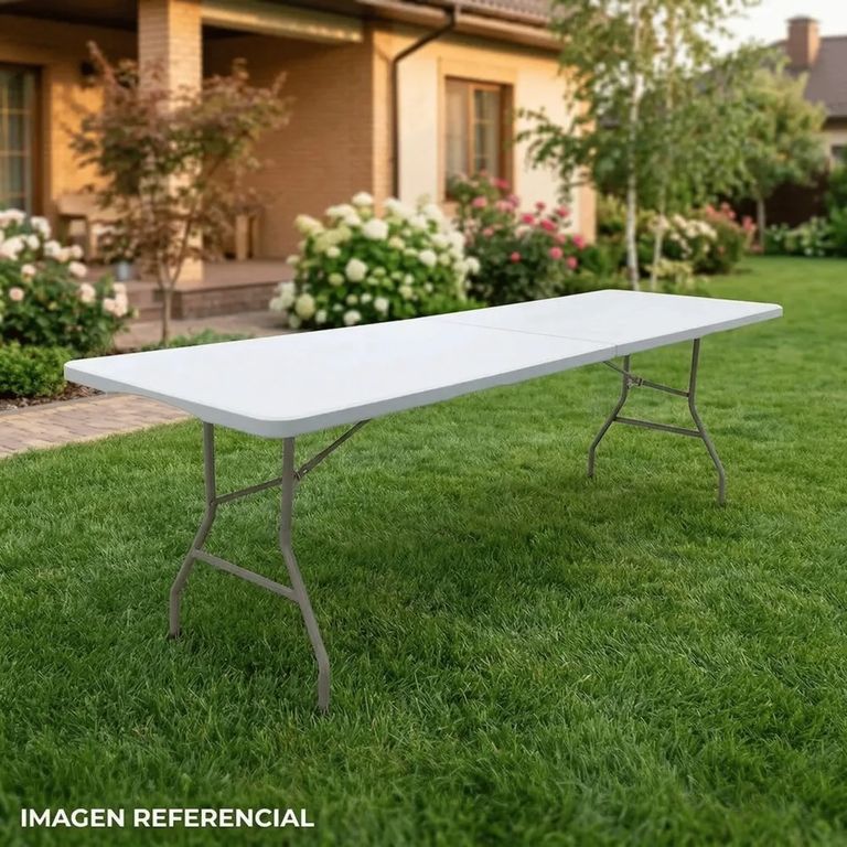 MESA CATERING PLEGABLE BLANCO 239x74x74 METROS COD HWYP-51