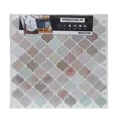 MULTITOP - MOSAICO GEL 3D ARTDECO 30.5X30.5 CM TIERRA (PACK 10 UNID)