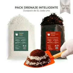 GENERICO - Pack Drenaje  Perlita + Fibra de Coco 10L