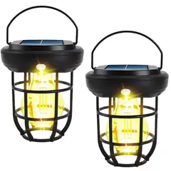 GENERICO - Lampara solar con sensor de movimiento foco de 1800ml colgante