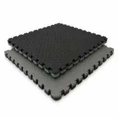 GENERICO - Piso Tatami Eva Armable 4 cm de espesor 1 metro x 1 metro Negro Plomo