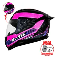 LS2 - CASCO INTEGRAL LS2 FF802 FLASH 2 ENERGY VISOR PHOTOCROMATICO / CERTIFICADO
