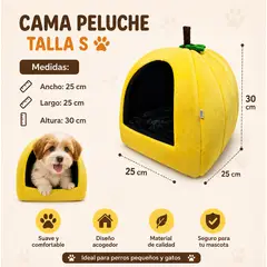 GENERICO - Cama Casita Fruta para Perros y Gatos ''S''  - 25*25 cm x 30cm de altura