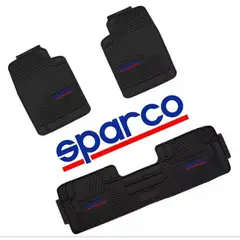 GENERICO - Piso De Jebe PVC Universal 3 Piezas Auto Camioneta Sparco