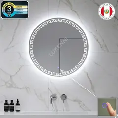 OEM - Espejo LED 60 cm CUSCO Tres tonos de luz