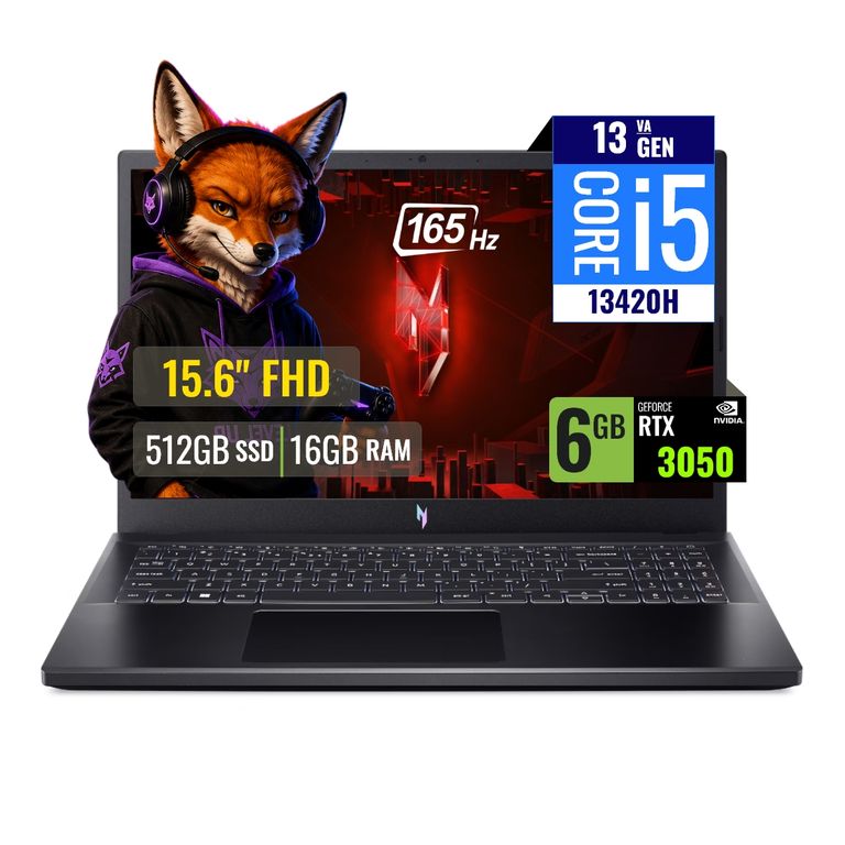 Laptop Gamer Acer Nitro V15 Intel Core i5 13420H 16GB RAM 512GB SSD 6GB RTX 3050 15.6 FHD FreeDOS