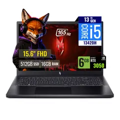 ACER - Laptop Gamer Acer Nitro V15 Intel Core i5 13420H 16GB RAM 512GB SSD 6GB RTX 3050 15.6 FHD FreeDOS