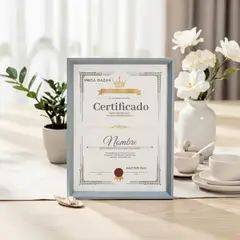 GENERICO - MARCO PARA CERTIFICADO TURQUEZA 21 X 29.7