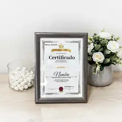 GENERICO - MARCO COLOR MARRON PARA CERTIFICADO 21 X 29.7