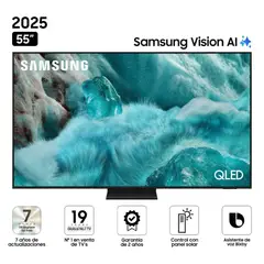 SAMSUNG - Televisor QLED 55 4K Ultra HD Tizen Black Samsung QN55Q7FAAGXPE