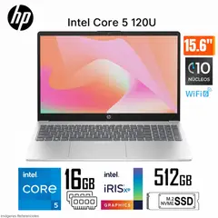 HP - Laptop HP 15-fd0350la 15.6 CORE 5 120U 16GB 512GB ULTRA VELOZ W11 USB-C