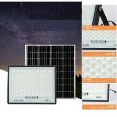 GENERICO - Reflector potente con panel solar Lampara de 281 LEDS con Control 500W