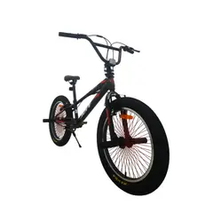 JEFF BIKE - BICICLETA BMX ARO 20 LLANTAS KENDA Y GIRA 360° CON KIT PETS  MODELO NITRO COLOR NEGRO