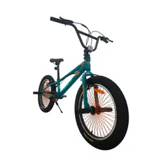 JEFF BIKE - BICICLETA BMX ARO 20 LLANTAS KENDA Y GIRA 360° CON KIT PETS  MODELO NITRO COLOR VERDE